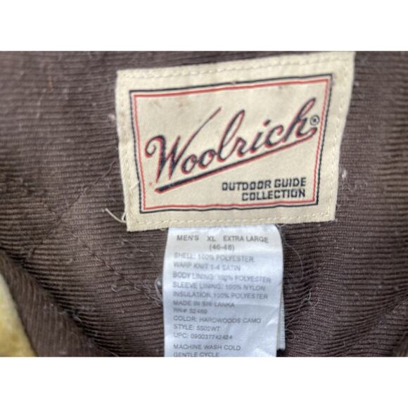 VINTAGE Woolrich Coat Mens X-Large Realtree Hardwood Camouflage Hunting Jacket - Picture 7 of 13